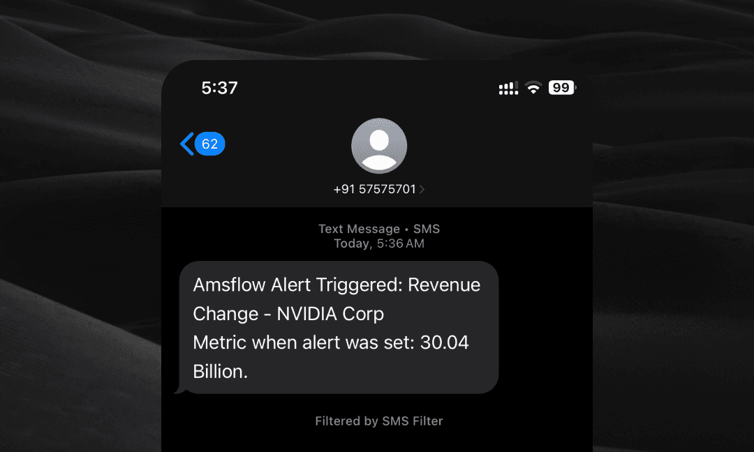 Critical Alerts Via SMS